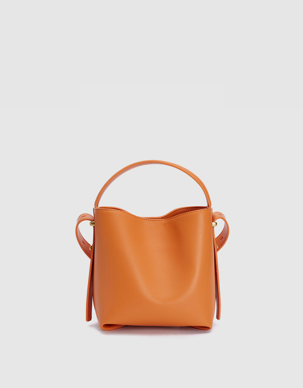 Faux Leather Bucket Bag