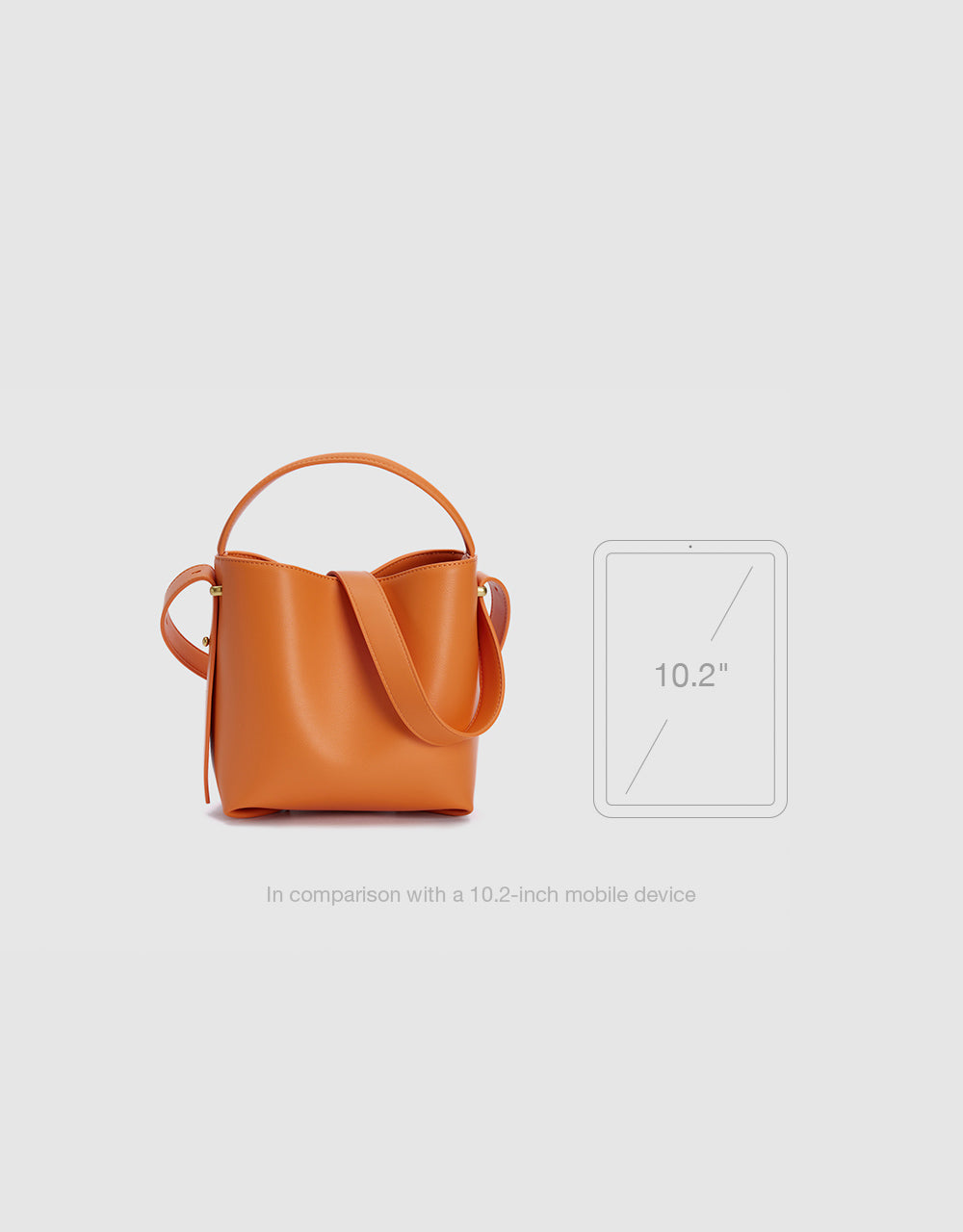 Faux Leather Bucket Bag