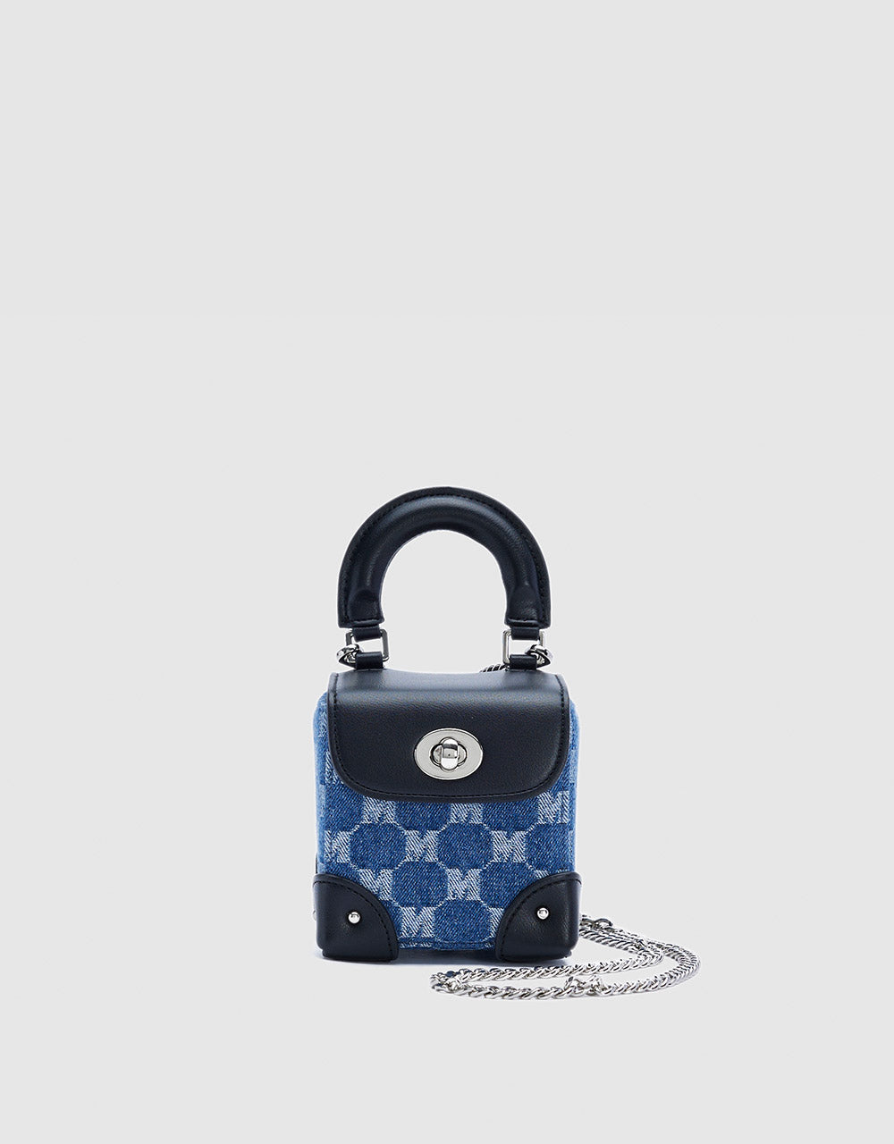 Contrast Fabric Mini Bag