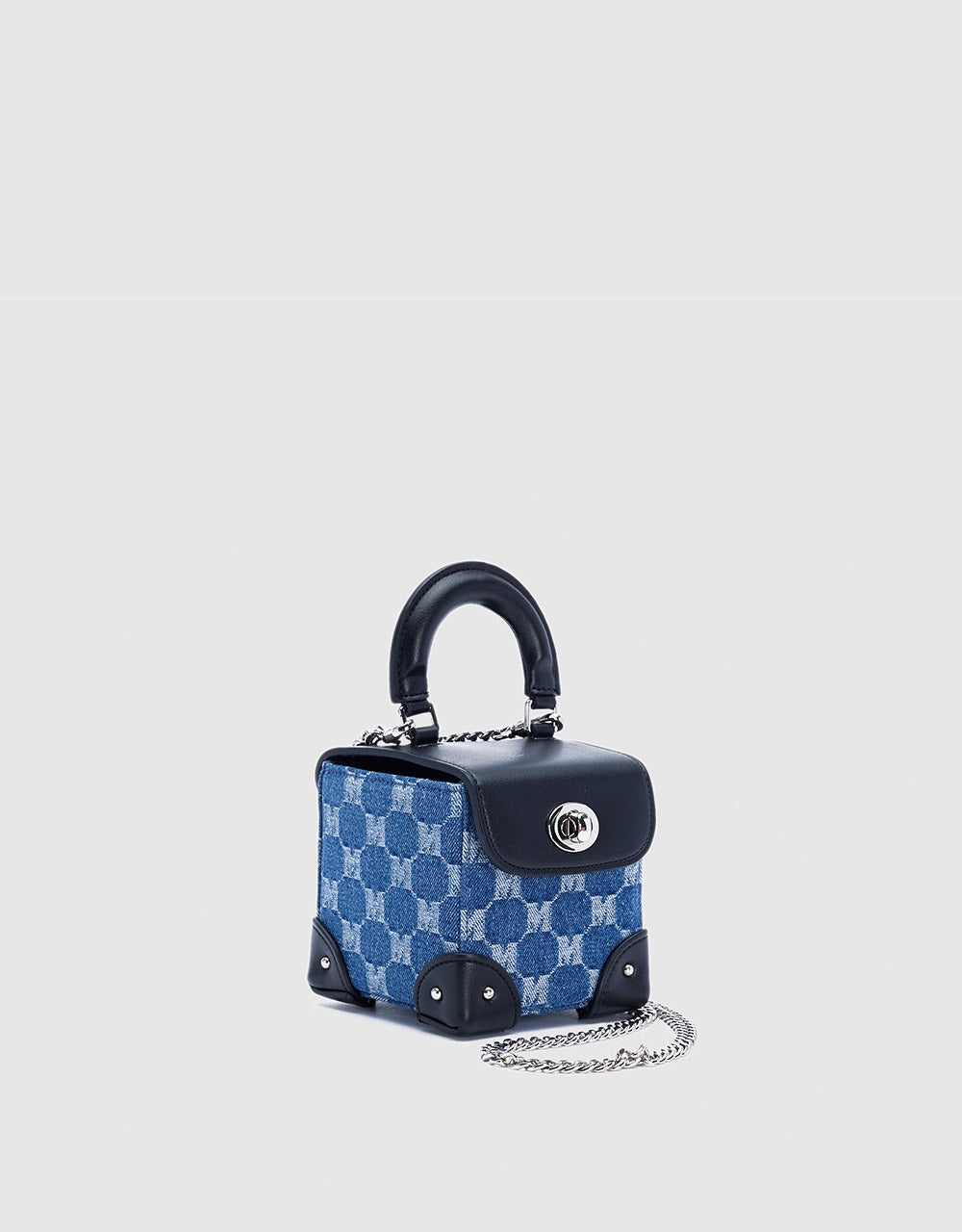 Contrast Fabric Mini Bag