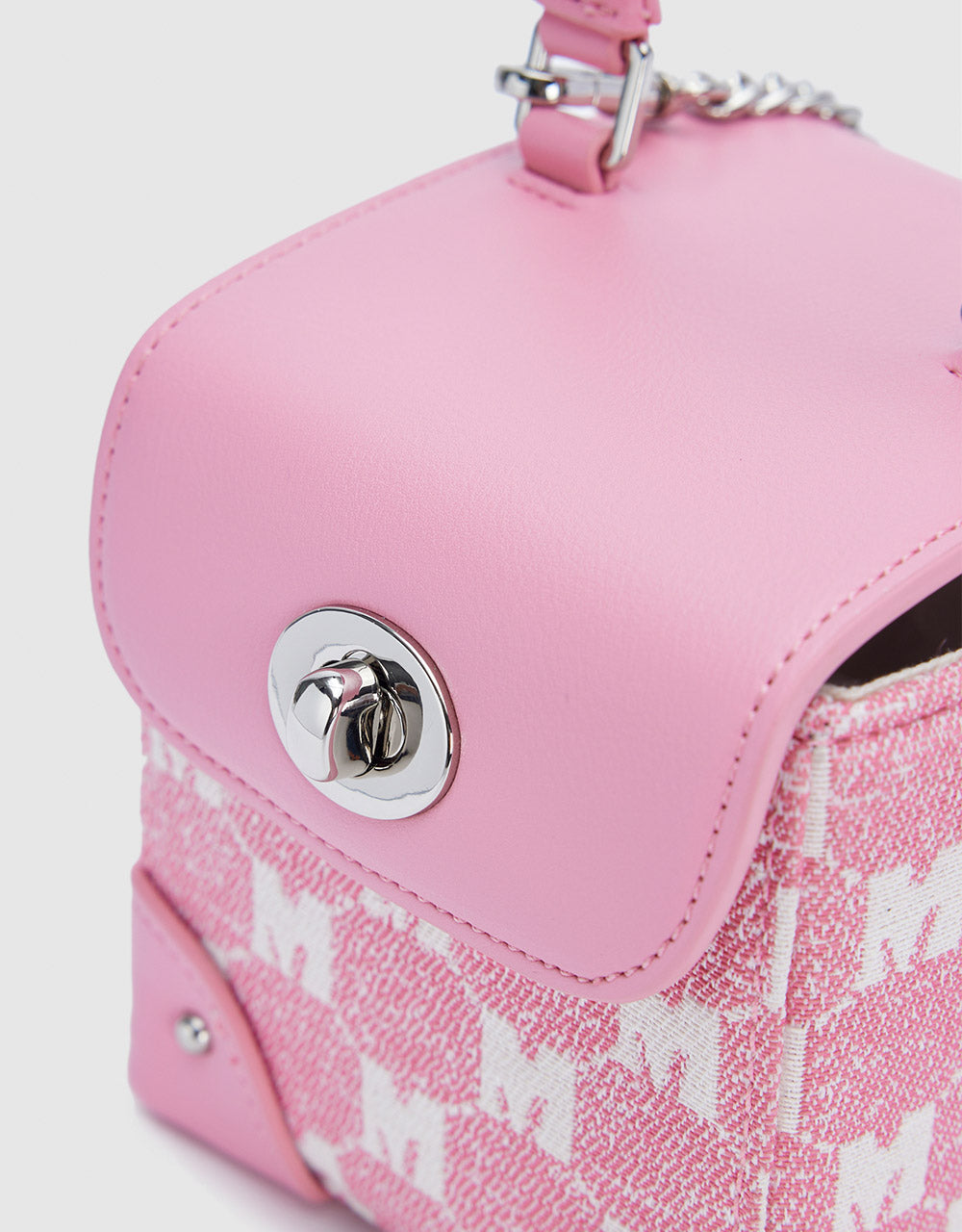 Contrast Fabric Mini Bag