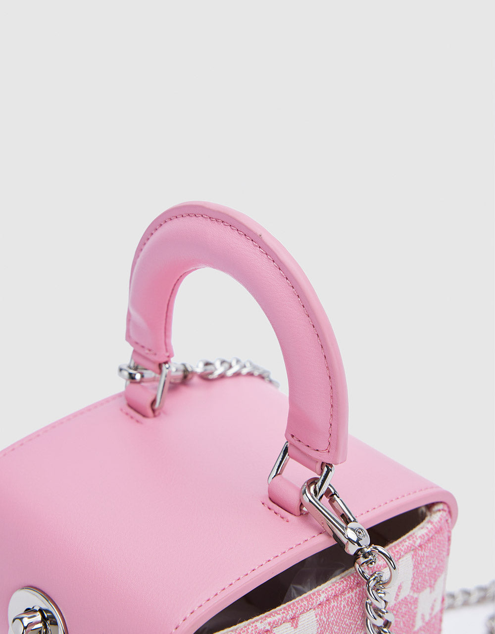 Contrast Fabric Mini Bag