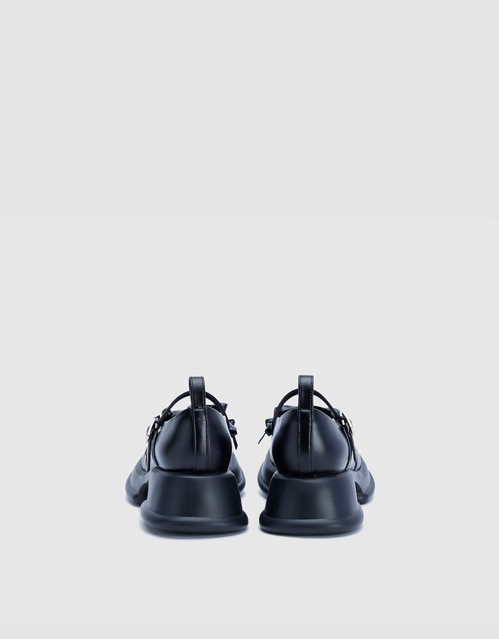 Platform Mary Janes With Bow