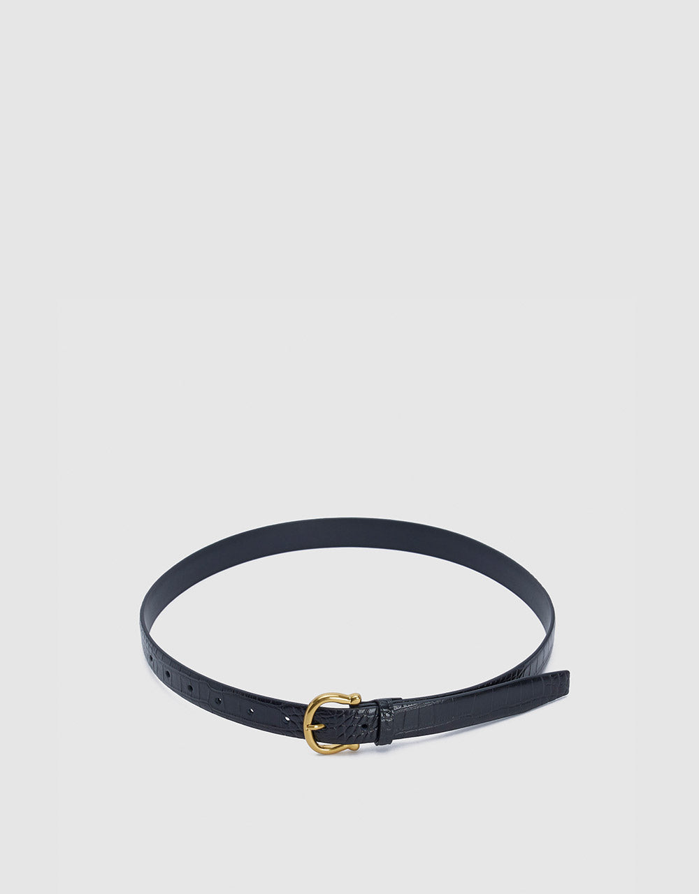 Textured Faux Leather Belt