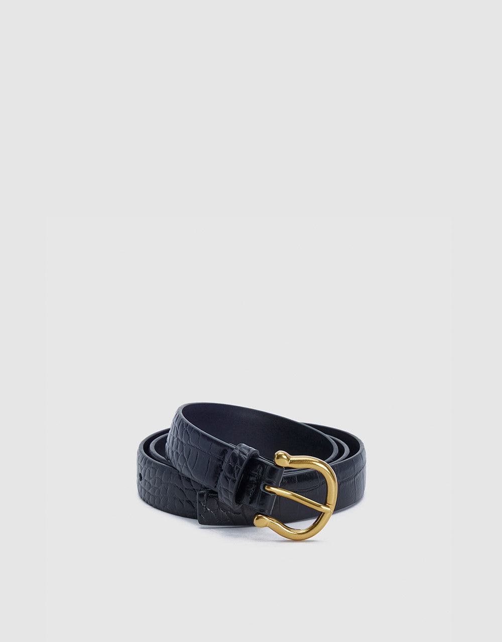 Textured Faux Leather Belt