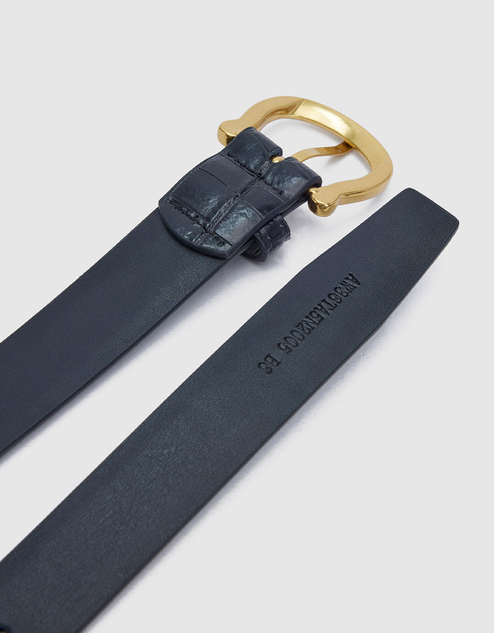 Textured Faux Leather Belt
