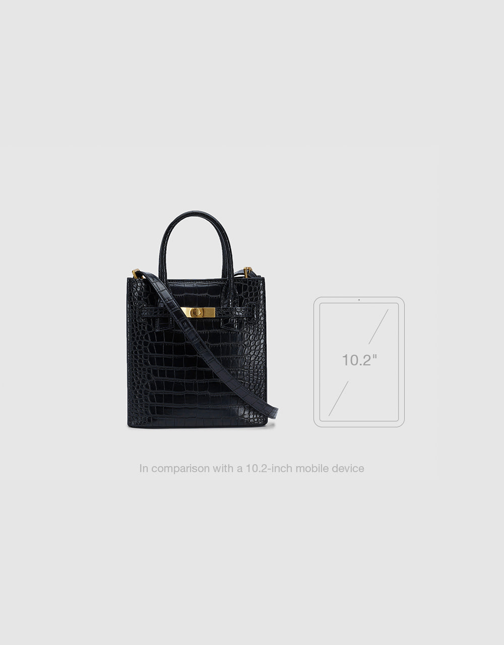 Crocodile Effect Handbag