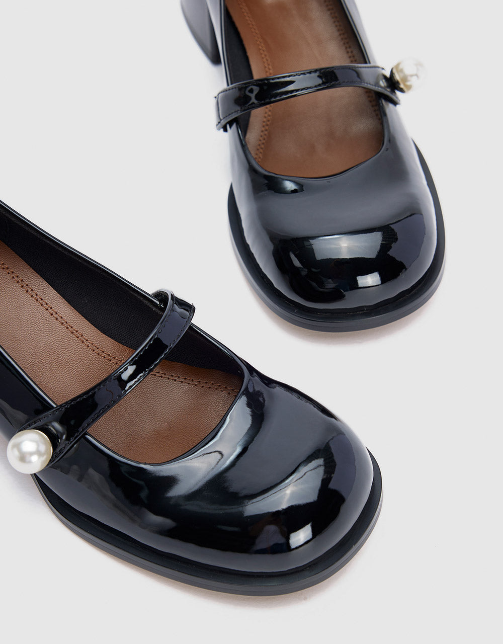 Faux Pearl Mary Janes