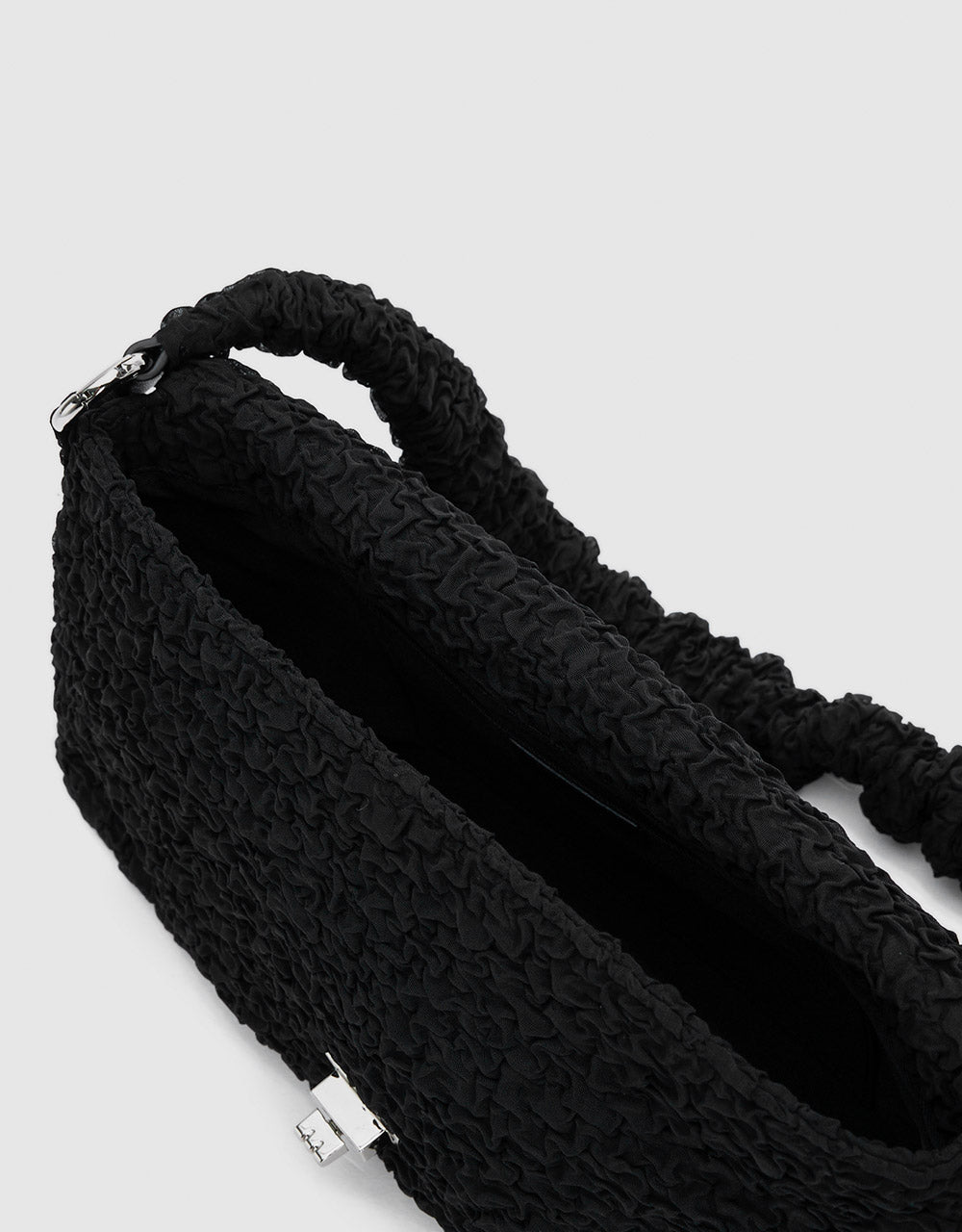 Textured Chiffon Shoulder Bag
