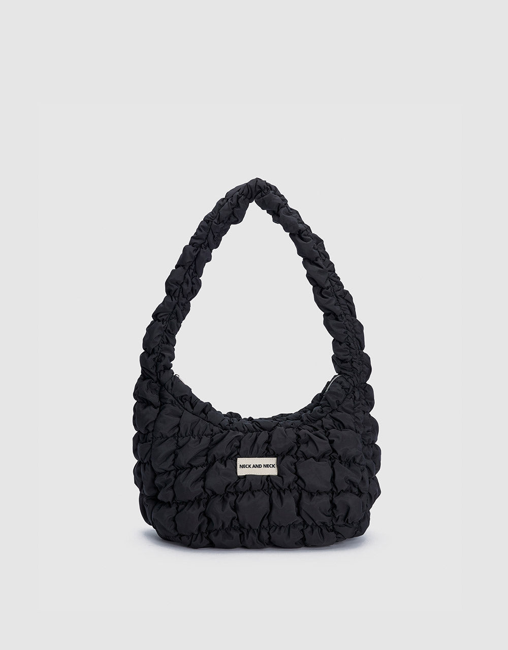 Ruched Baguette Bag