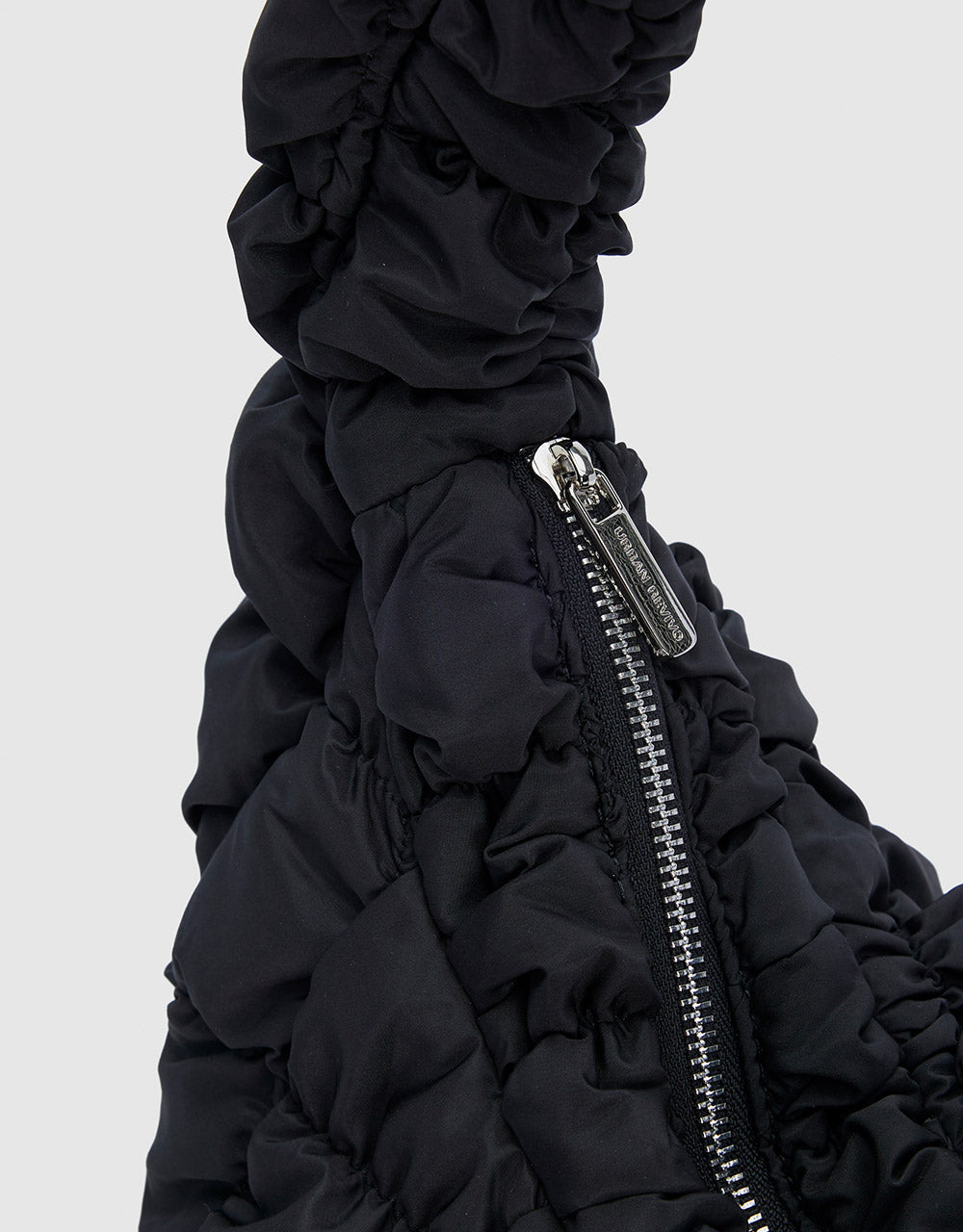 Ruched Baguette Bag