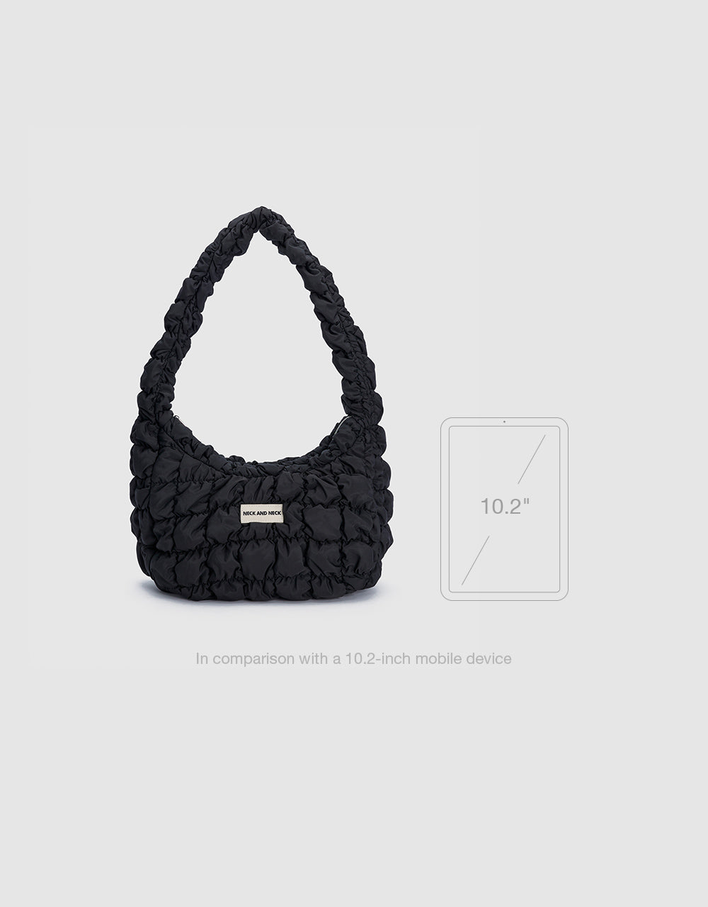 Ruched Baguette Bag