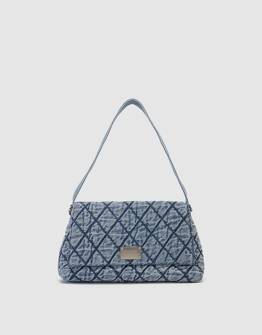 Quilted Denim Shoulder Bag
