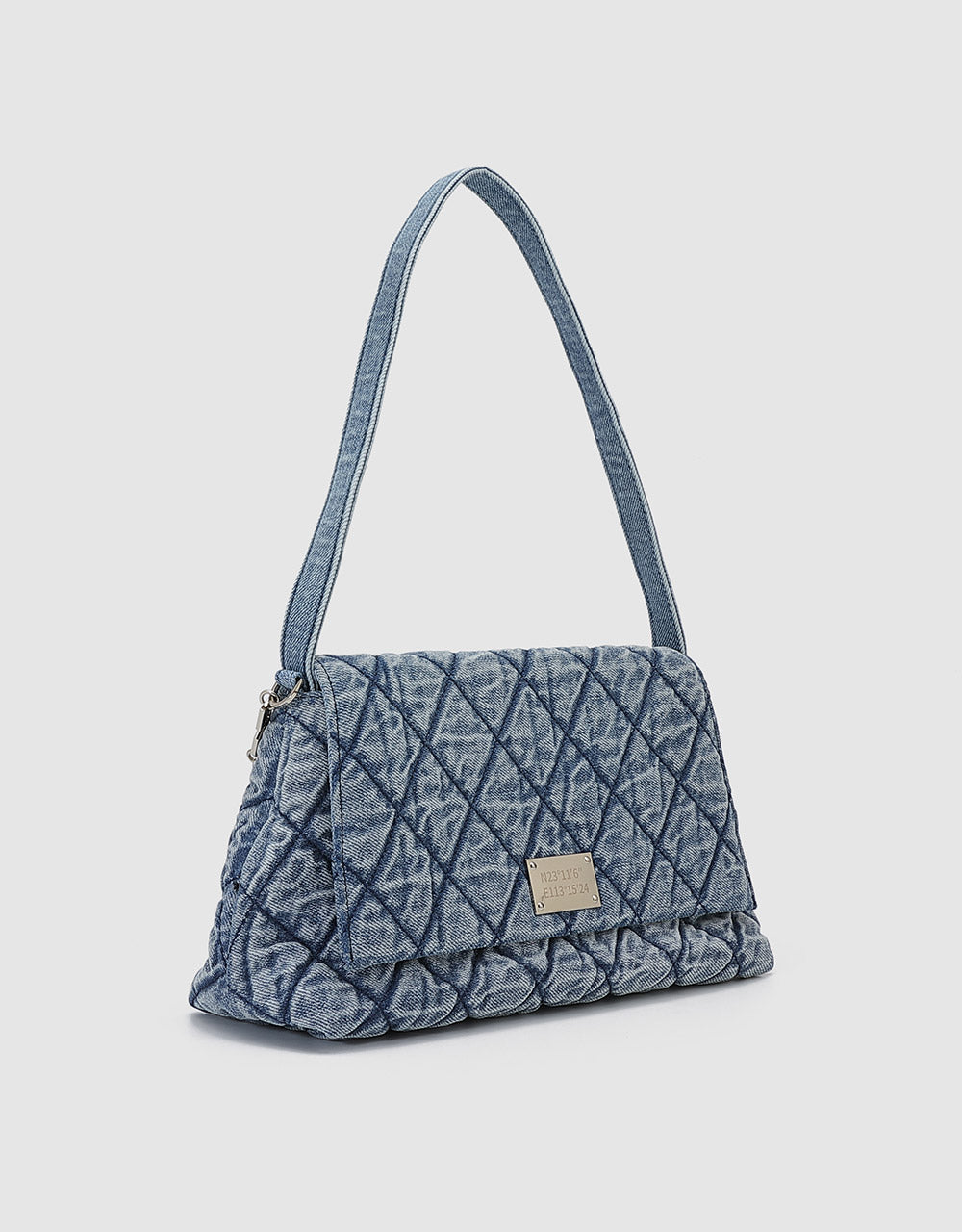 Quilted Denim Shoulder Bag