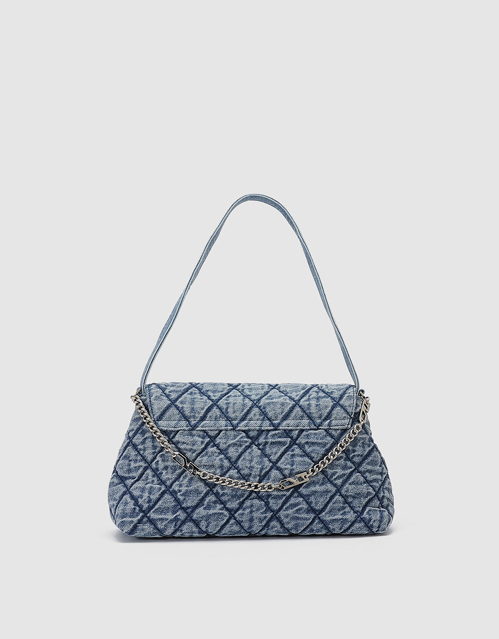 Quilted Denim Shoulder Bag