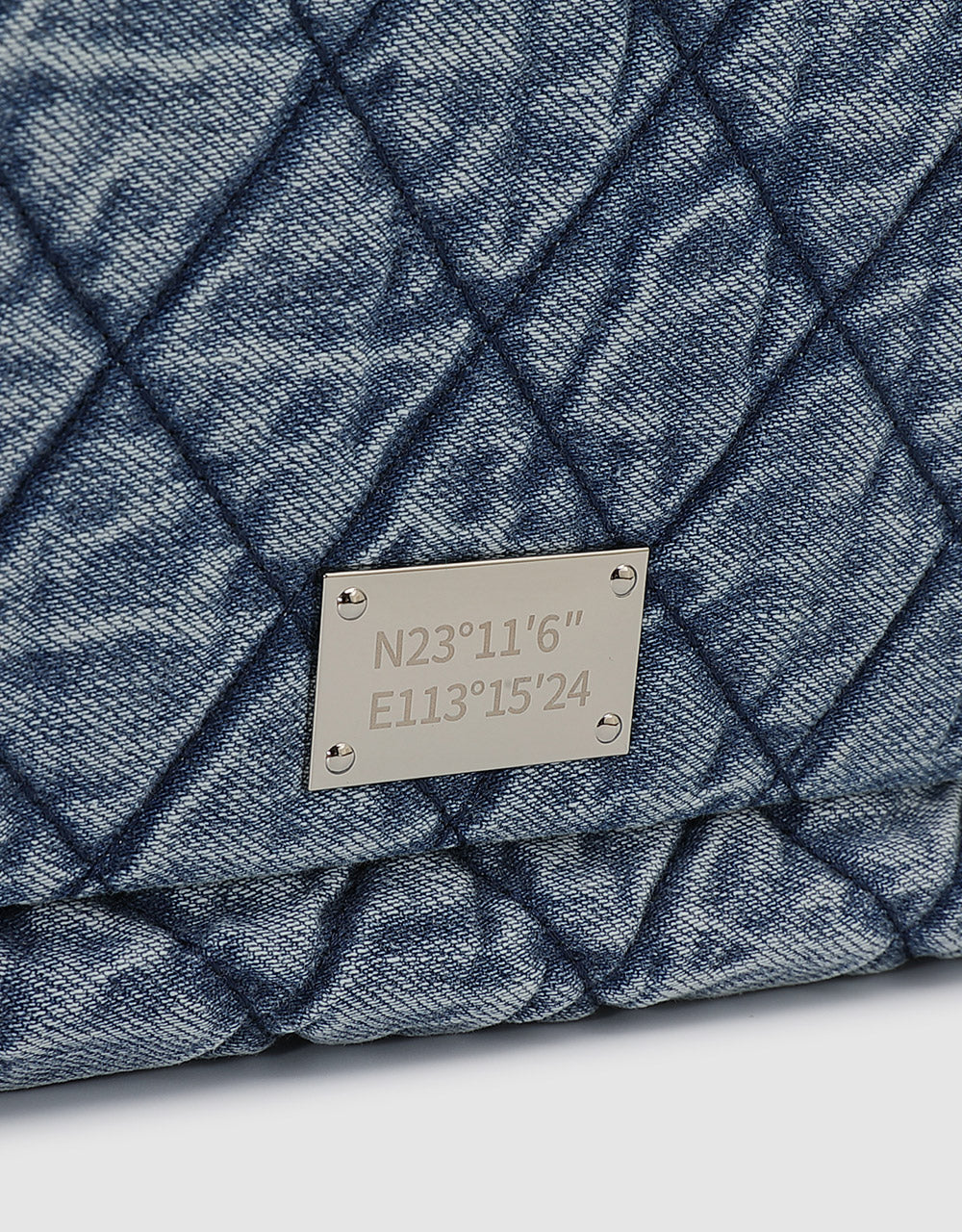 Quilted Denim Shoulder Bag