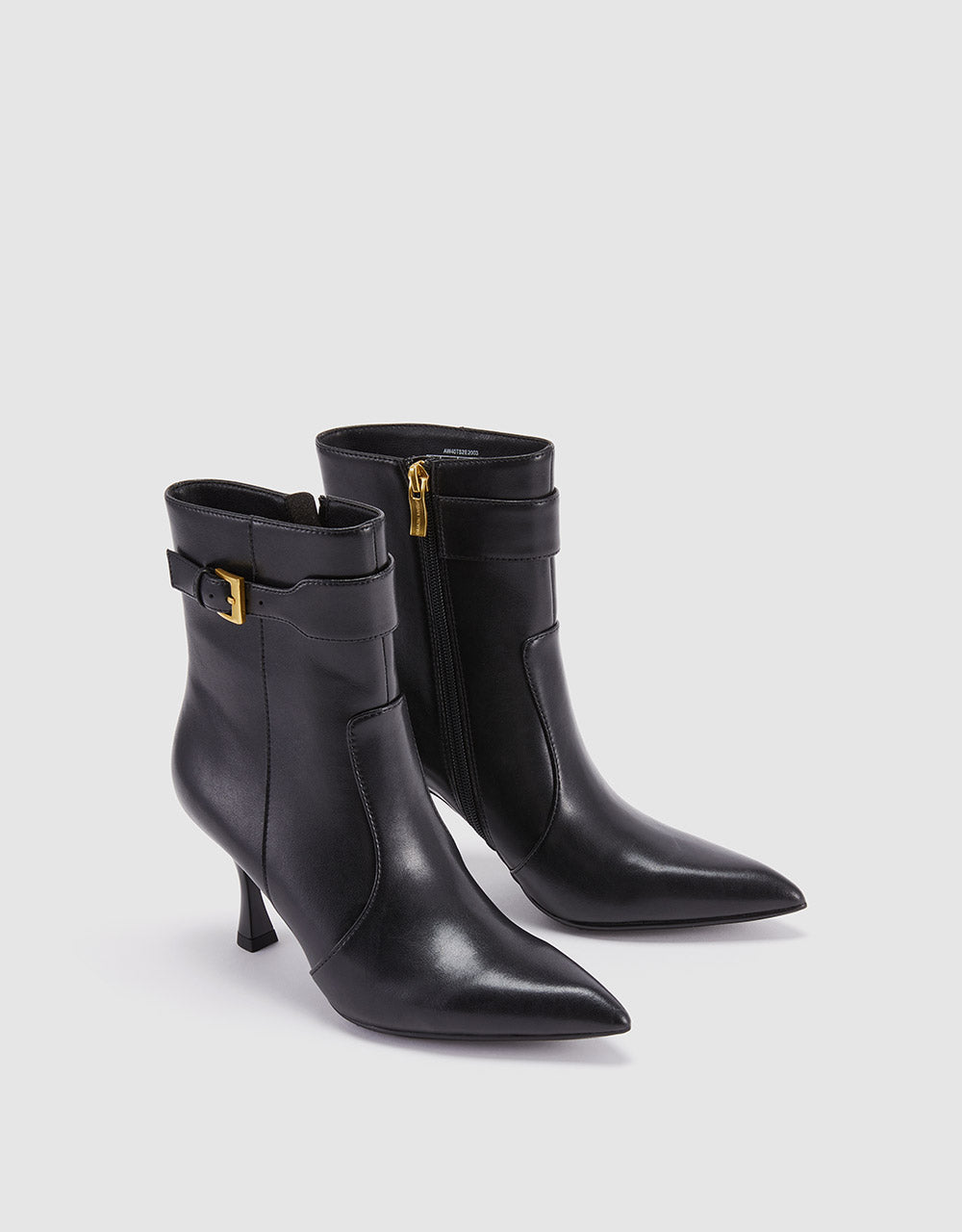 Faux Leather Heeled Boots
