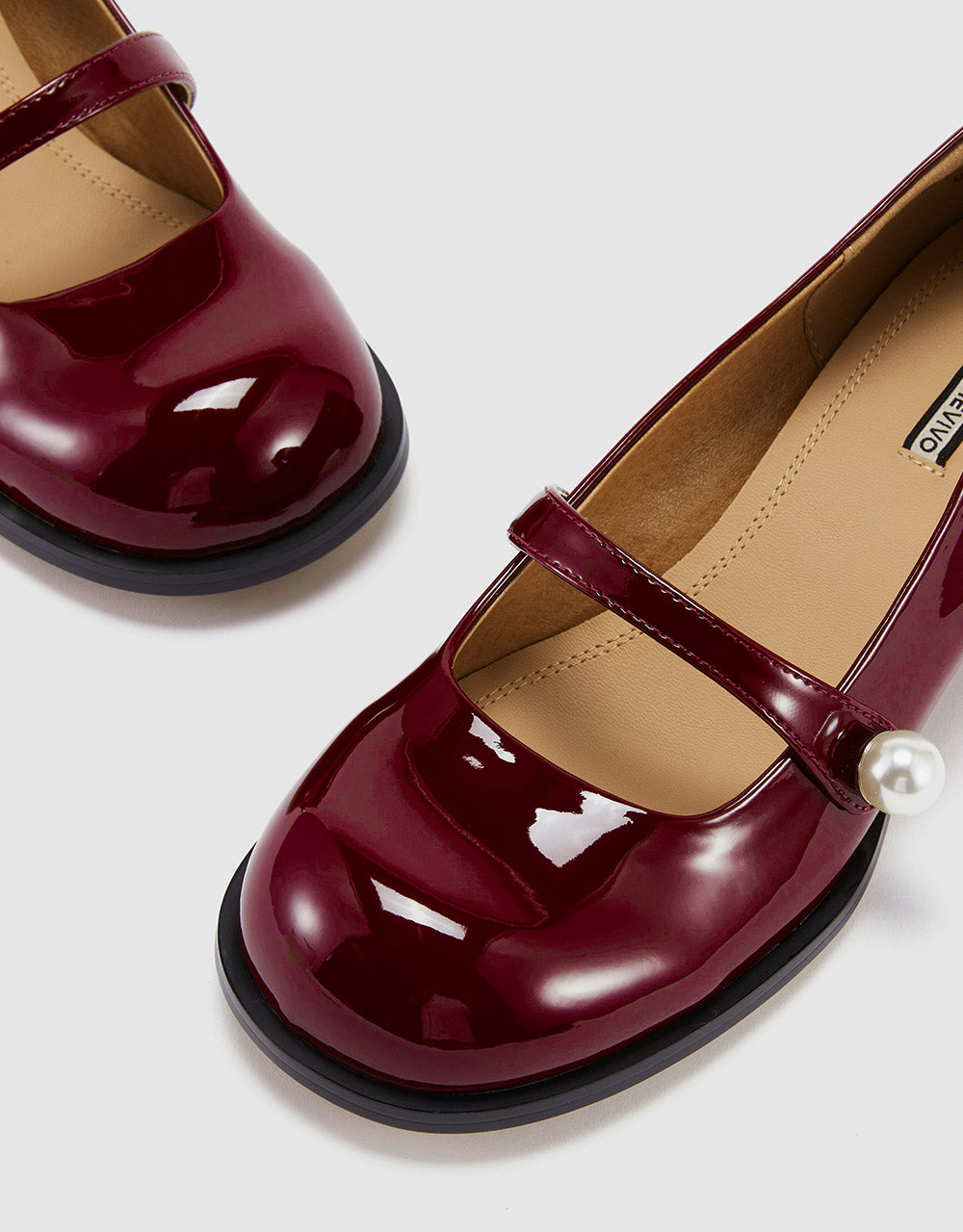 Faux Pearl Detail Mary Janes
