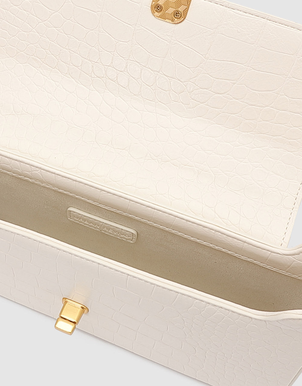 Faux Leather Baguette Bag