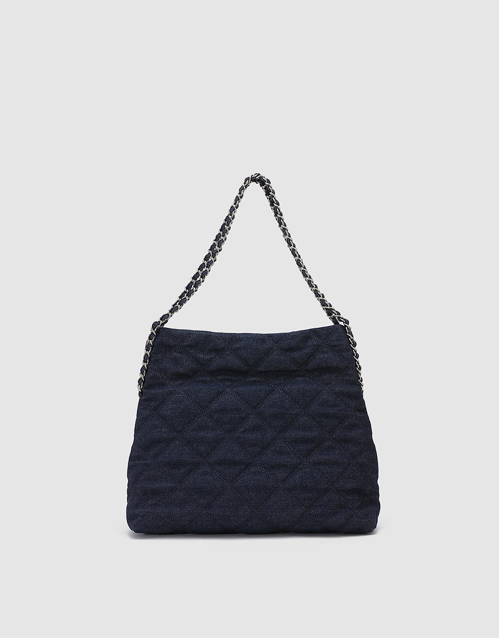 Quilted Denim Shoulder Bag