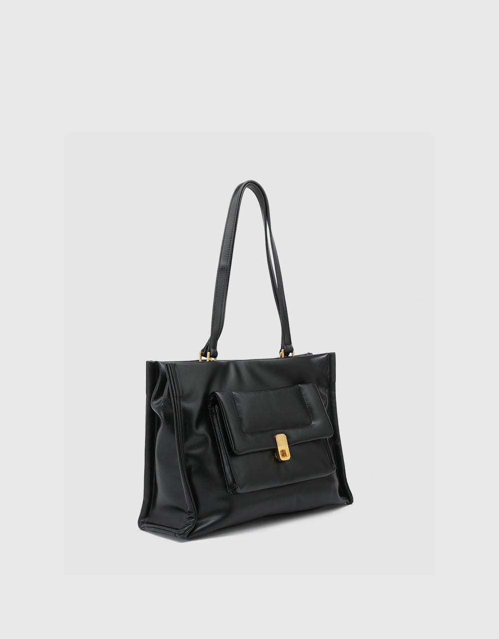 Faux Leather Tote Bag