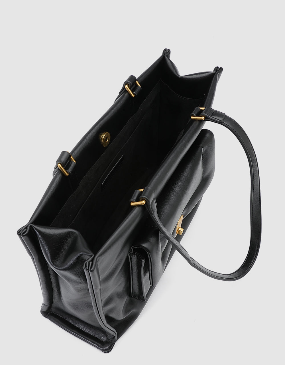Faux Leather Tote Bag