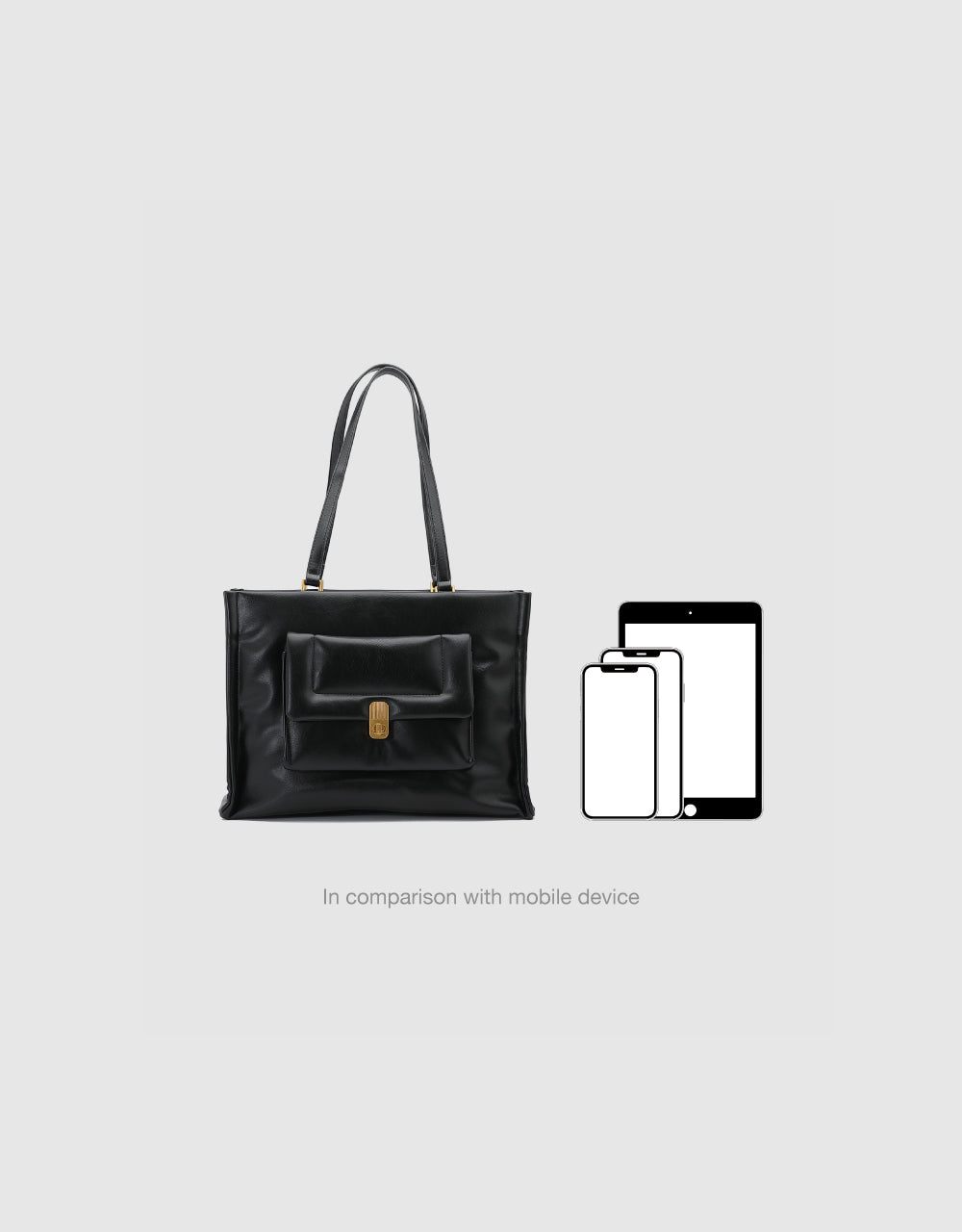 Faux Leather Tote Bag