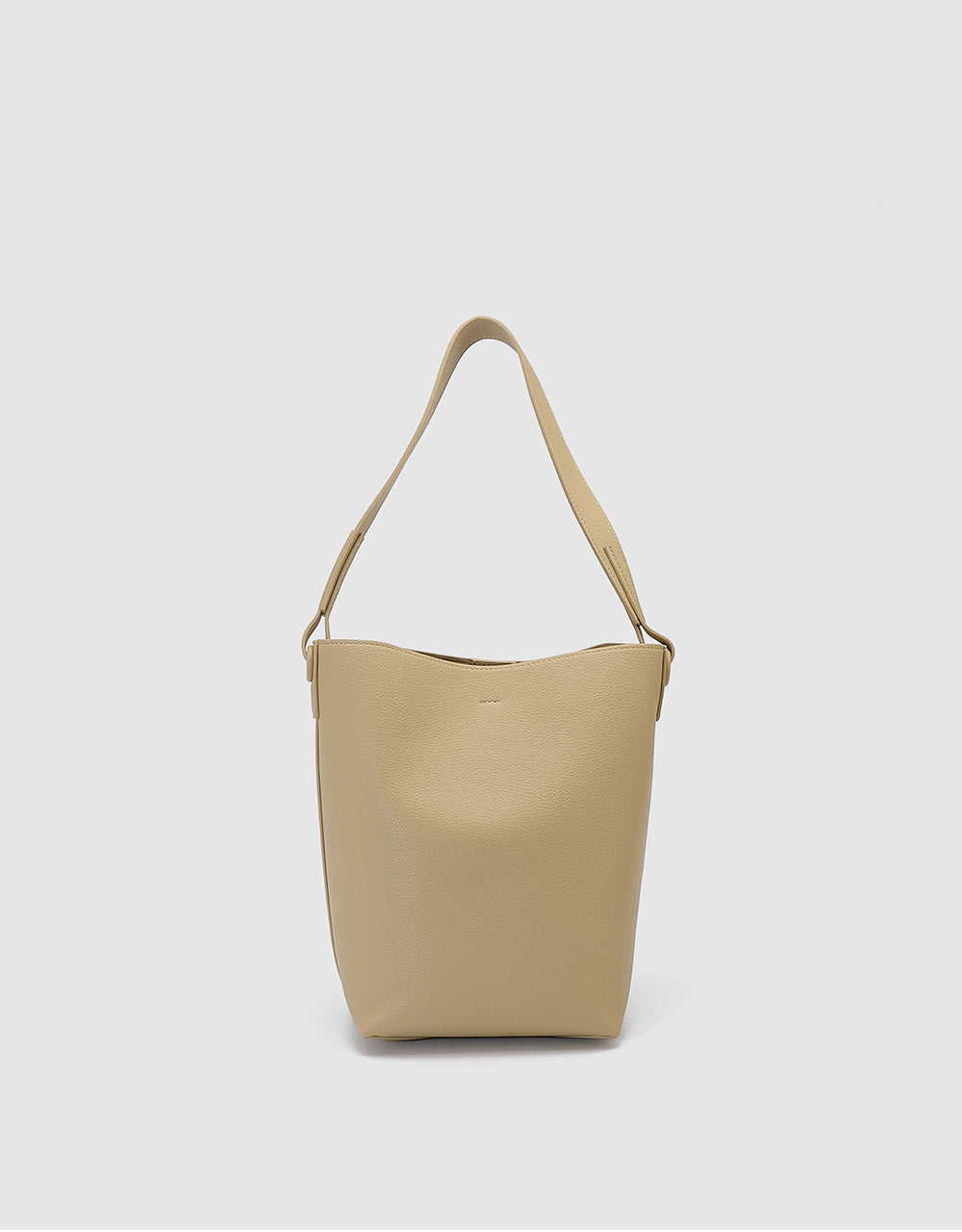 Faux Leather Tote Bag With Pouch