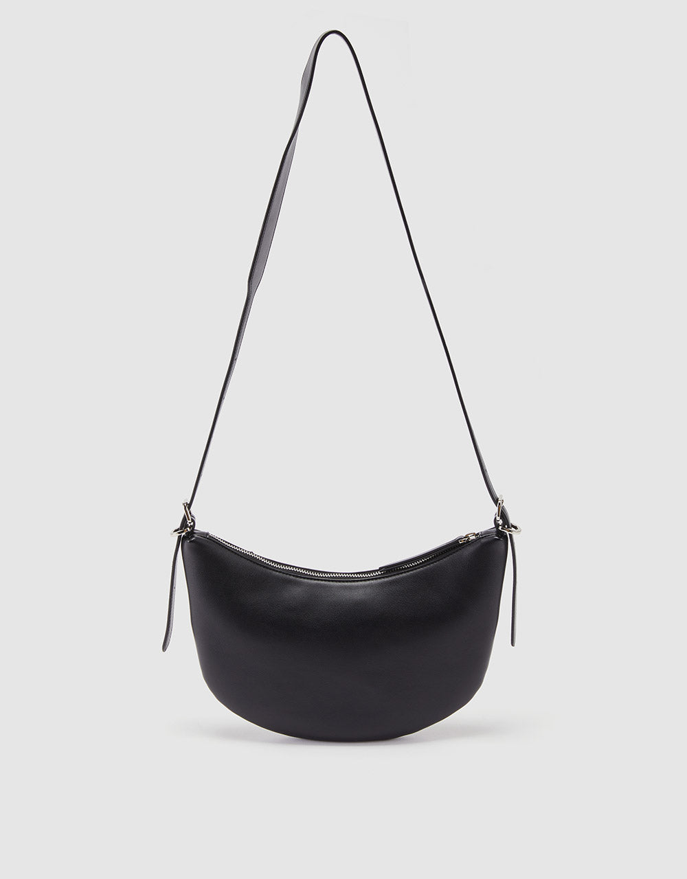 Faux Leather Baguette Bag