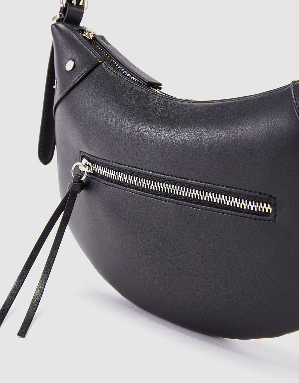 Faux Leather Baguette Bag