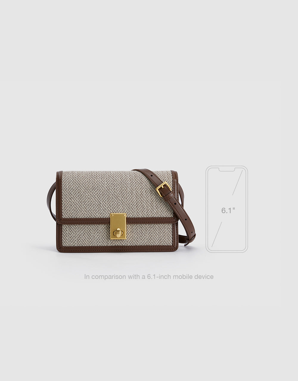 Two-Tone Crossbody Bag