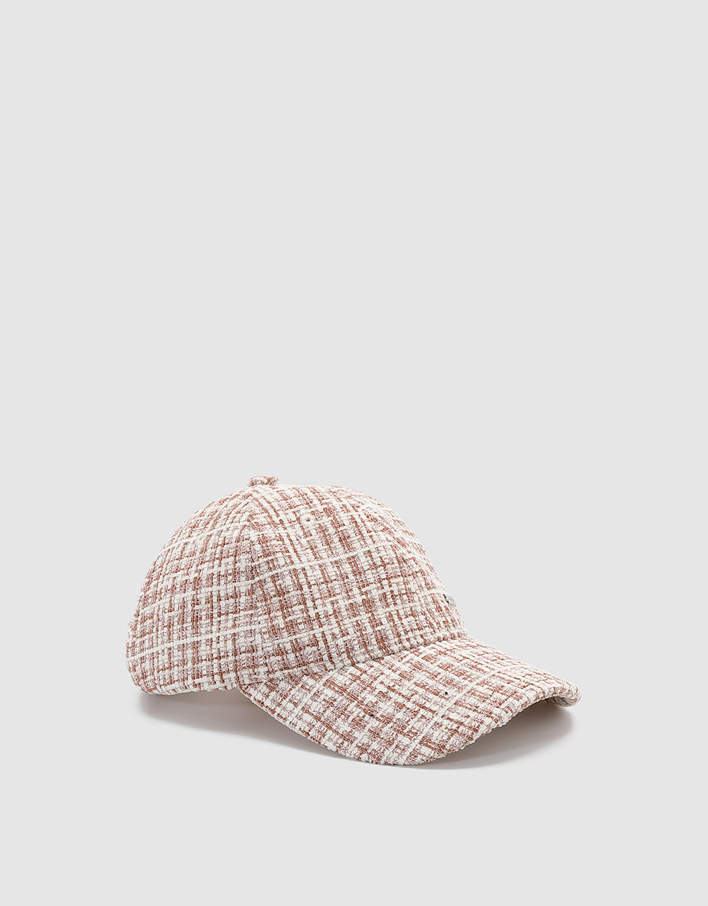 Tweed Plaid Baseball Cap