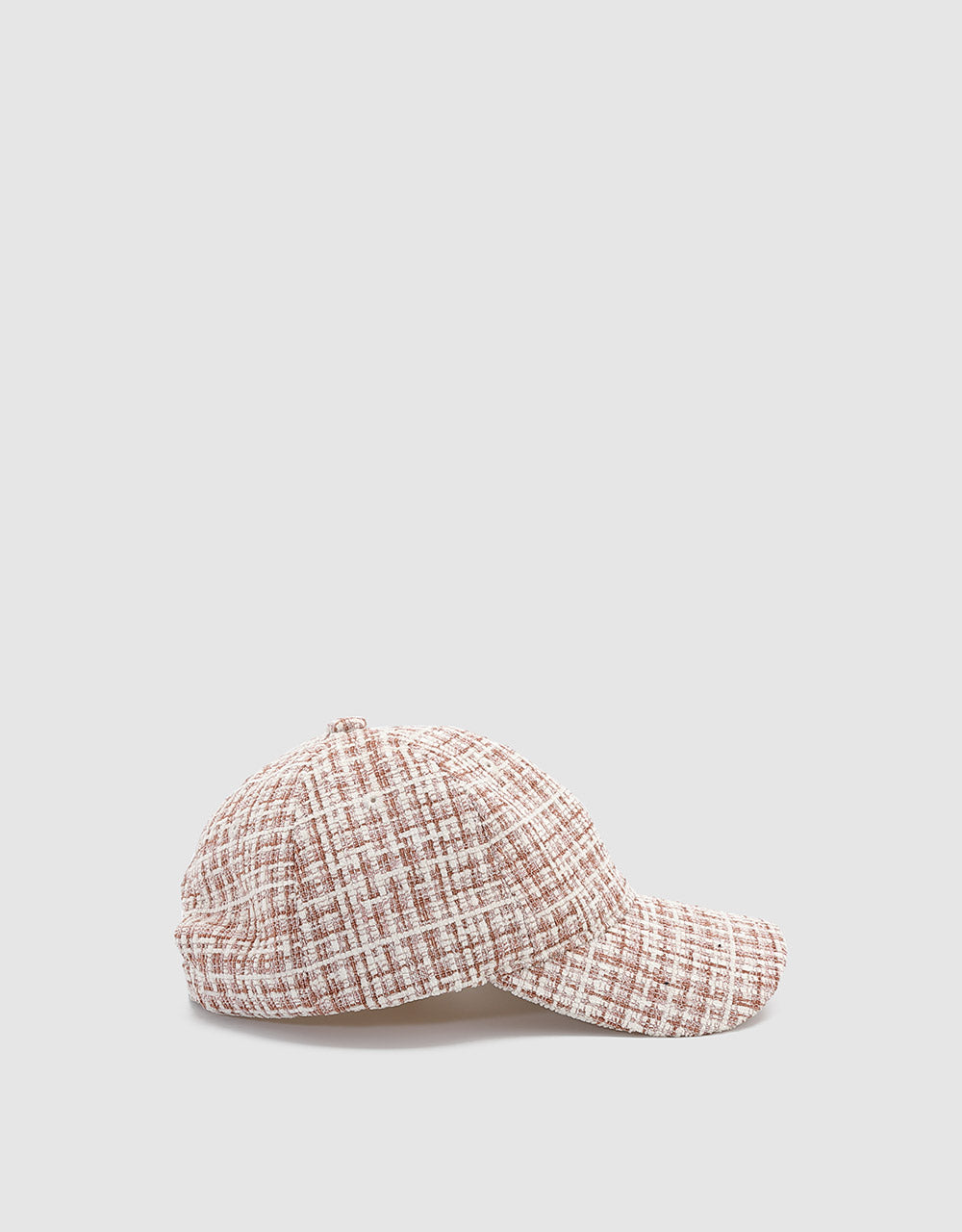 Tweed Plaid Baseball Cap