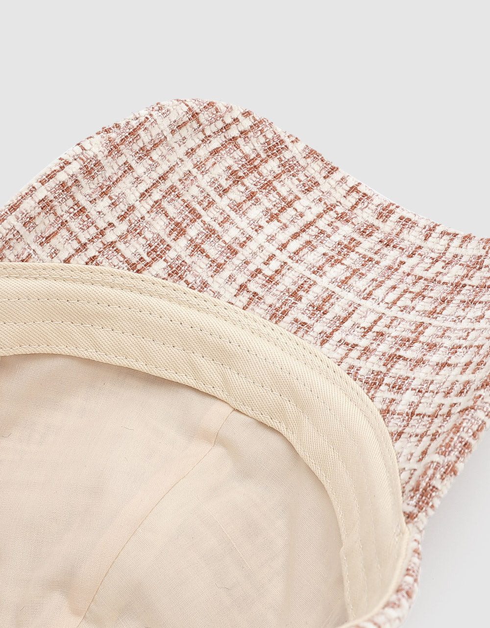Tweed Plaid Baseball Cap