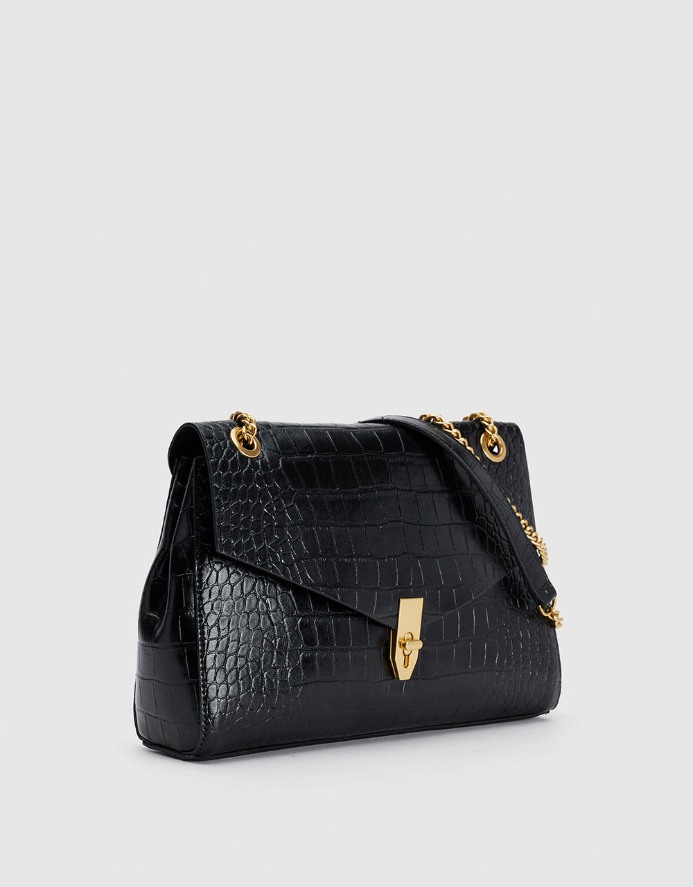 Crocodile Effect Shoulder Bag