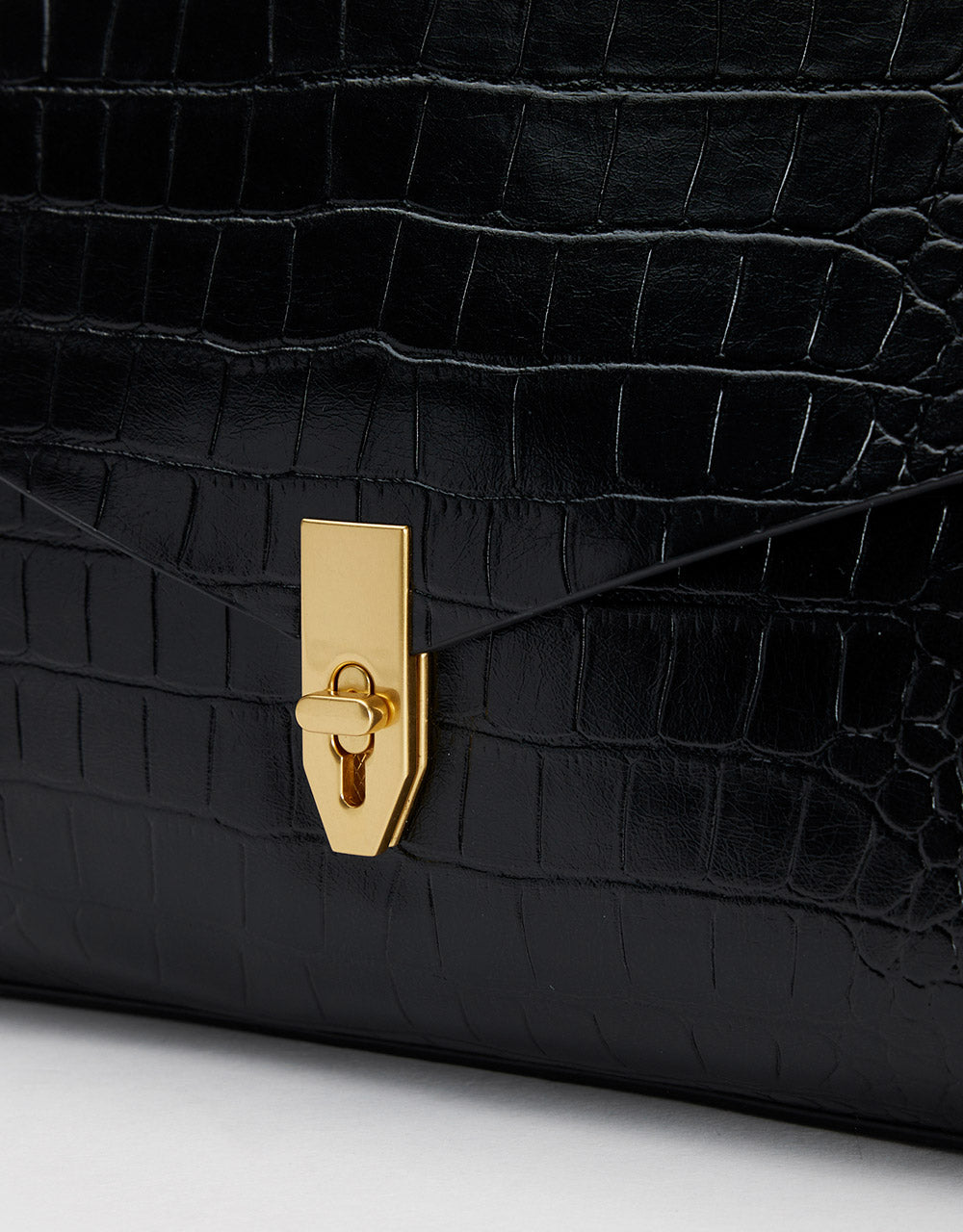 Crocodile Effect Shoulder Bag