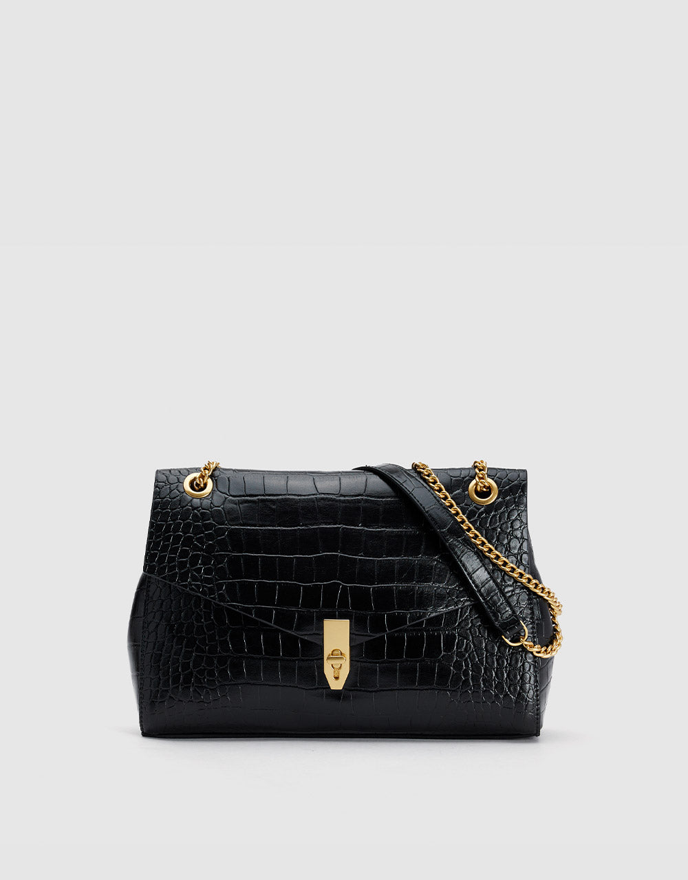 Crocodile Effect Shoulder Bag