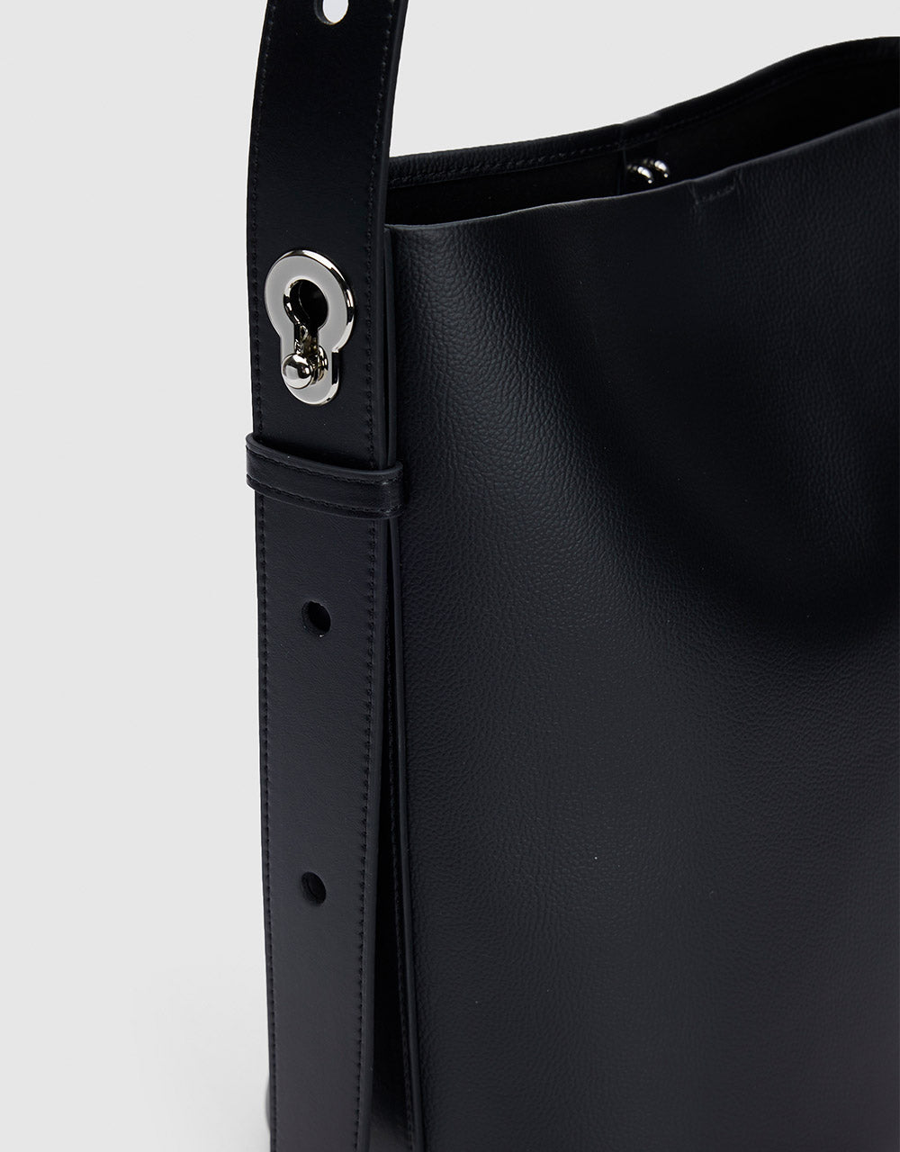 Faux Leather Bucket Bag