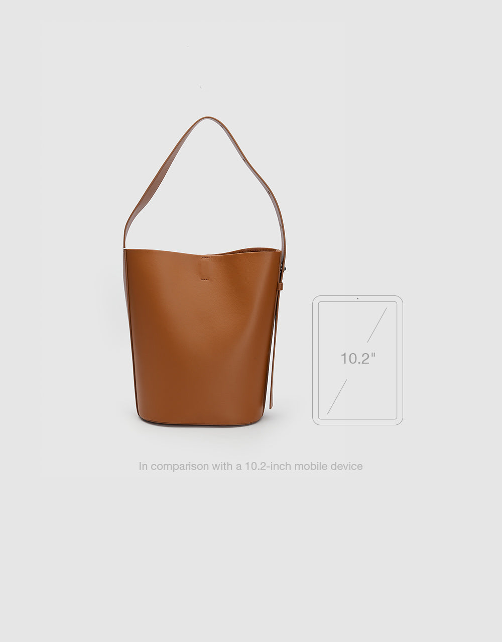 Faux Leather Bucket Bag
