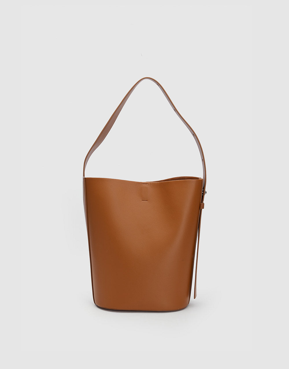 Faux Leather Bucket Bag