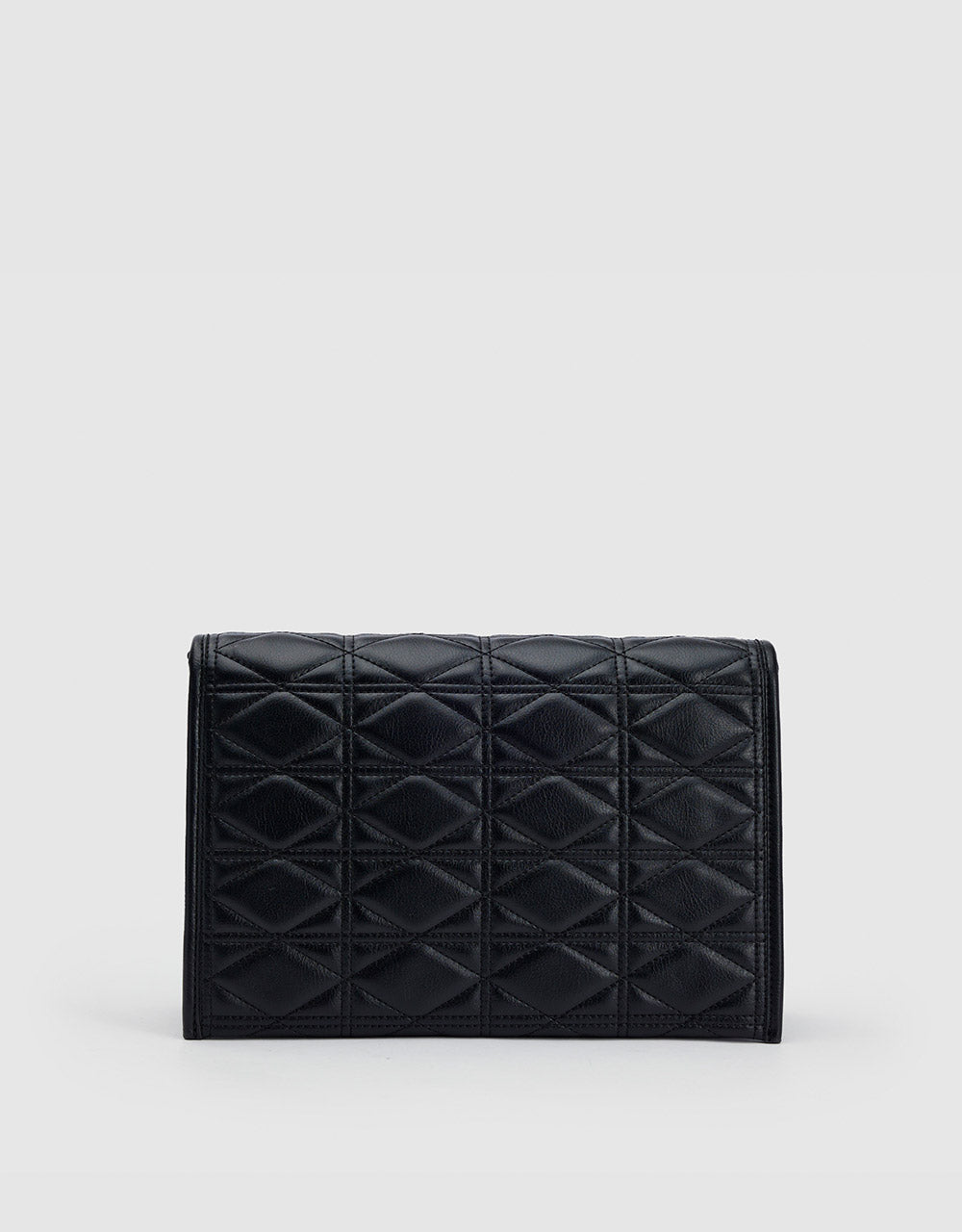 Faux Leather Quilted Crossbody Bag
