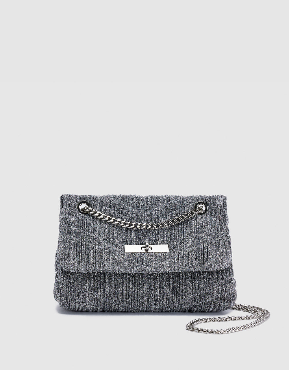 Printed Ruched Shoulder Bag