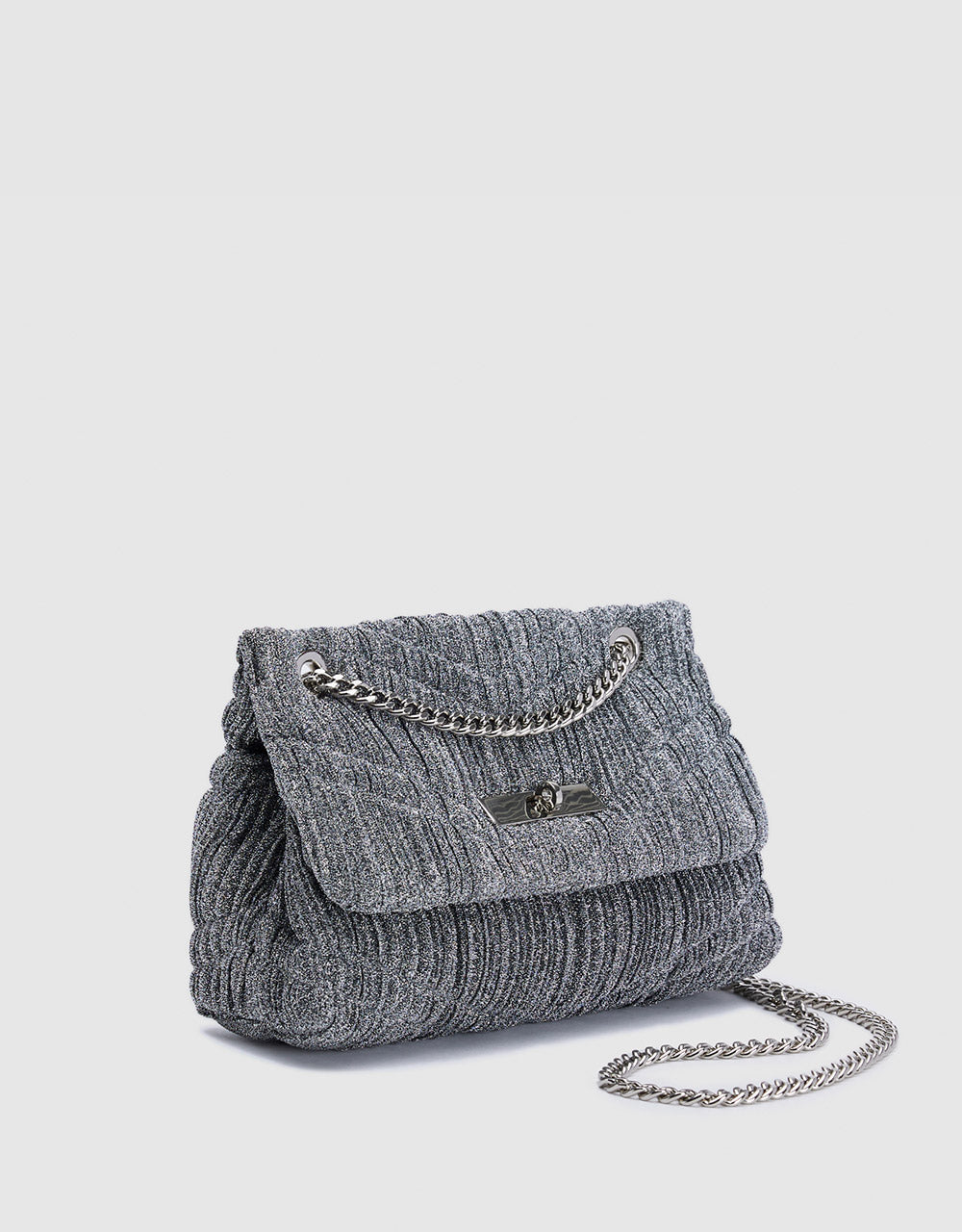 Printed Ruched Shoulder Bag