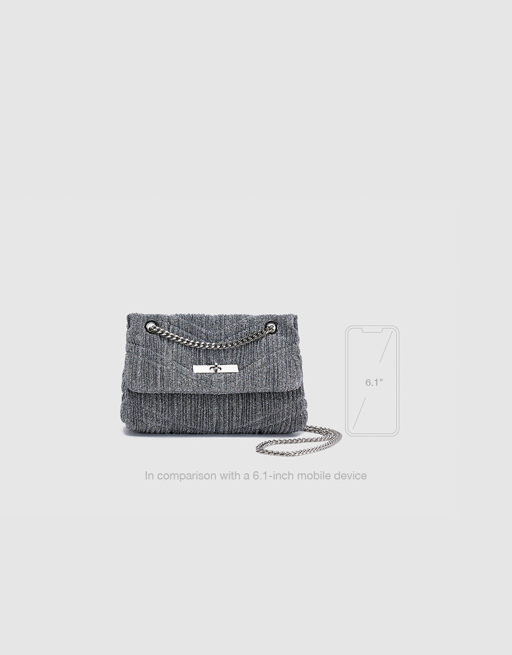 Printed Ruched Shoulder Bag