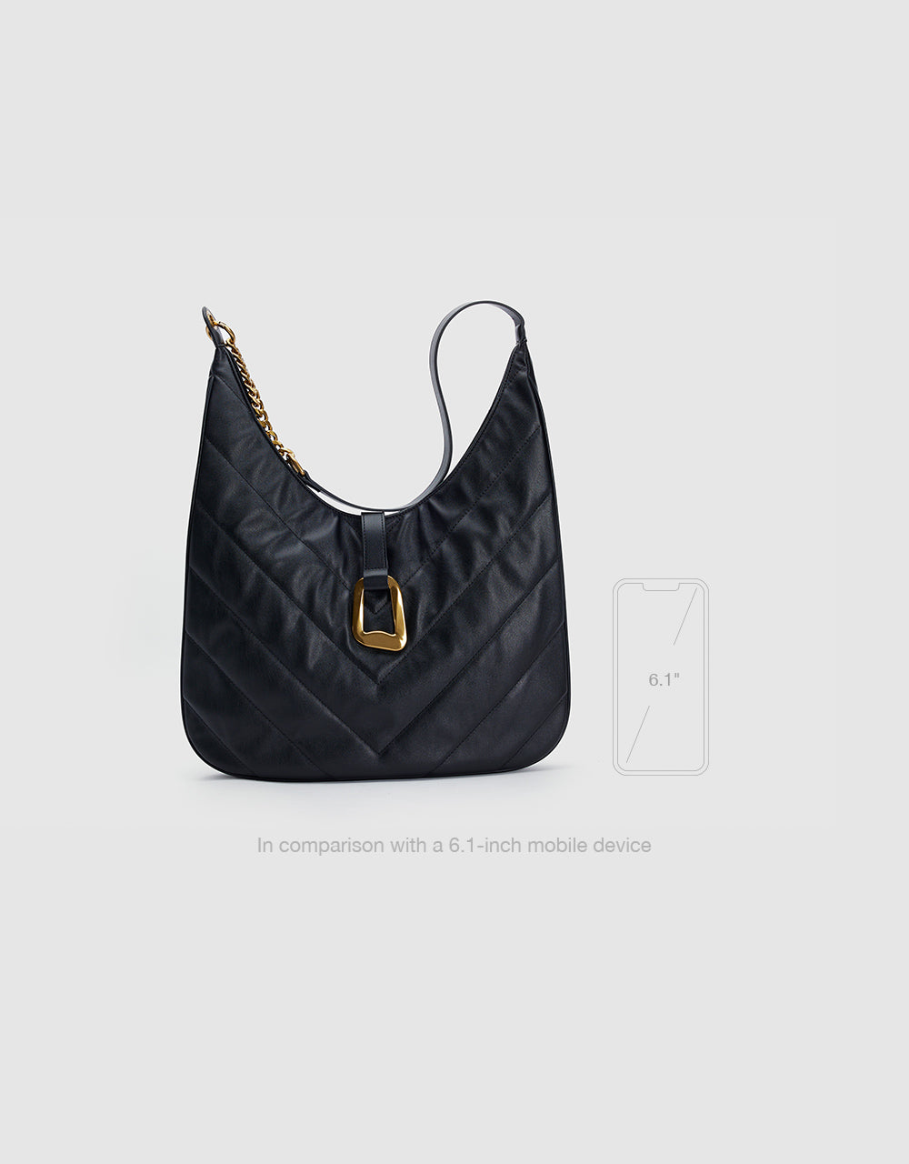 Chevron Baguette Bag