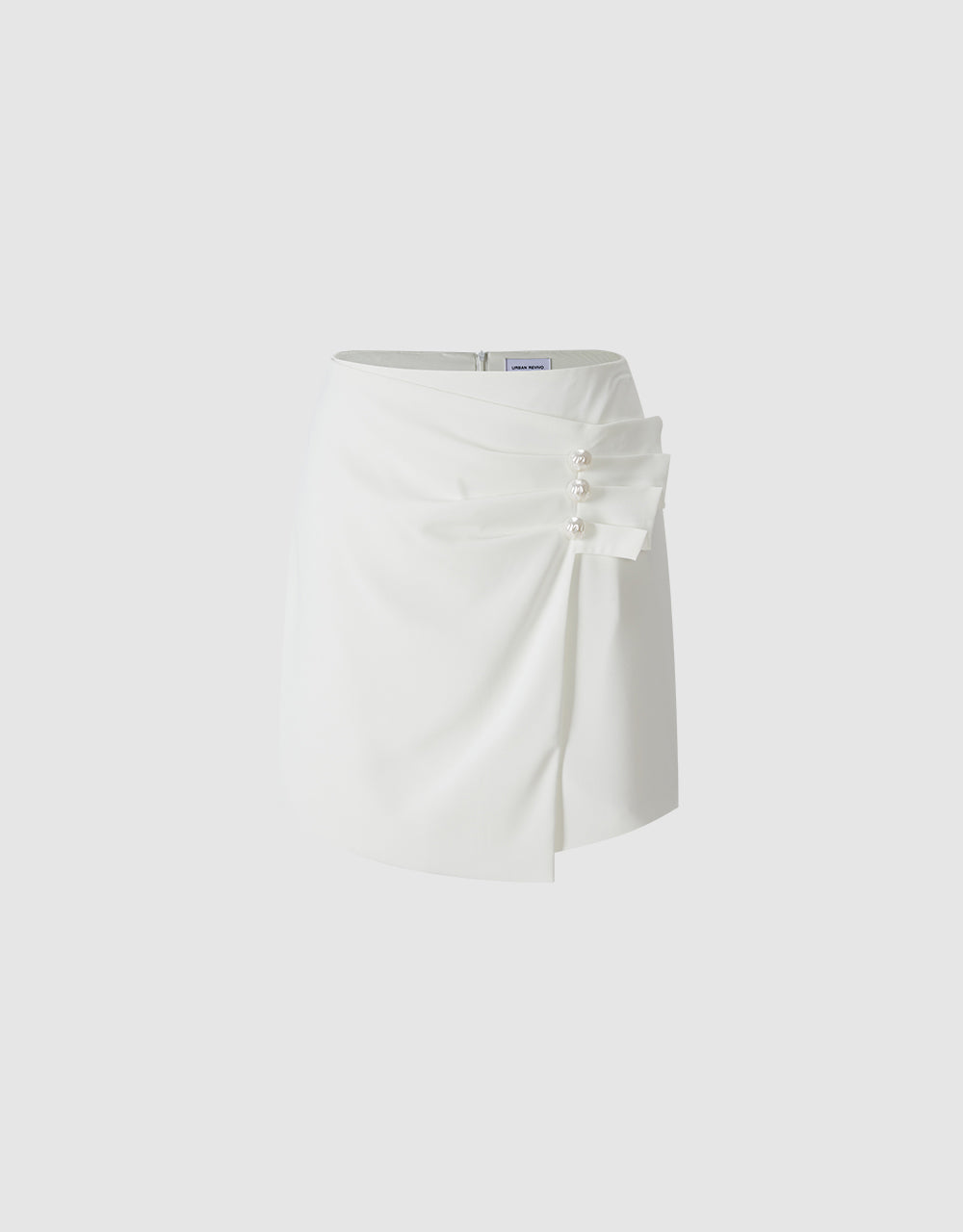 Faux Pearl Wrapped Skirt