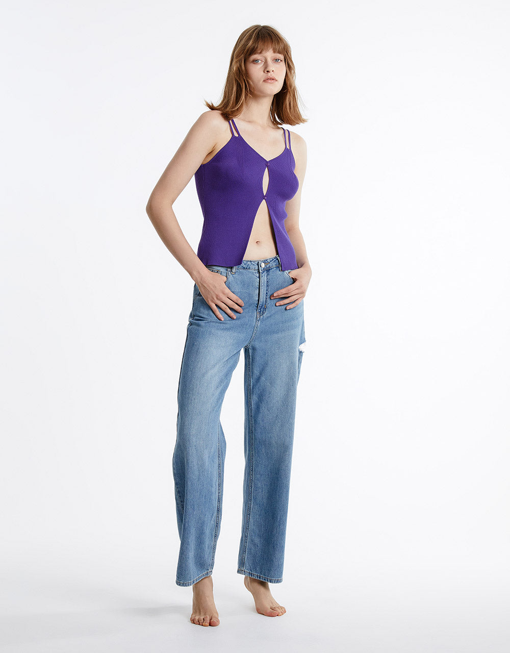 Cut Out Knitted Camisole
