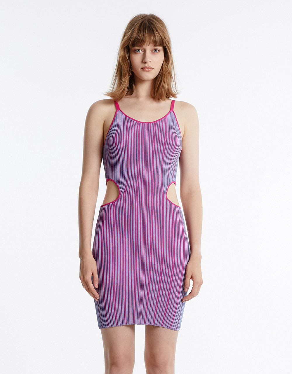 Striped Cut Out Dress