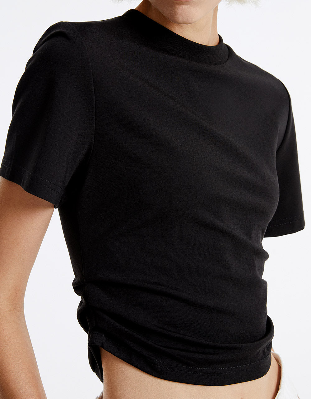 Asymmetric Cropped T-Shirt