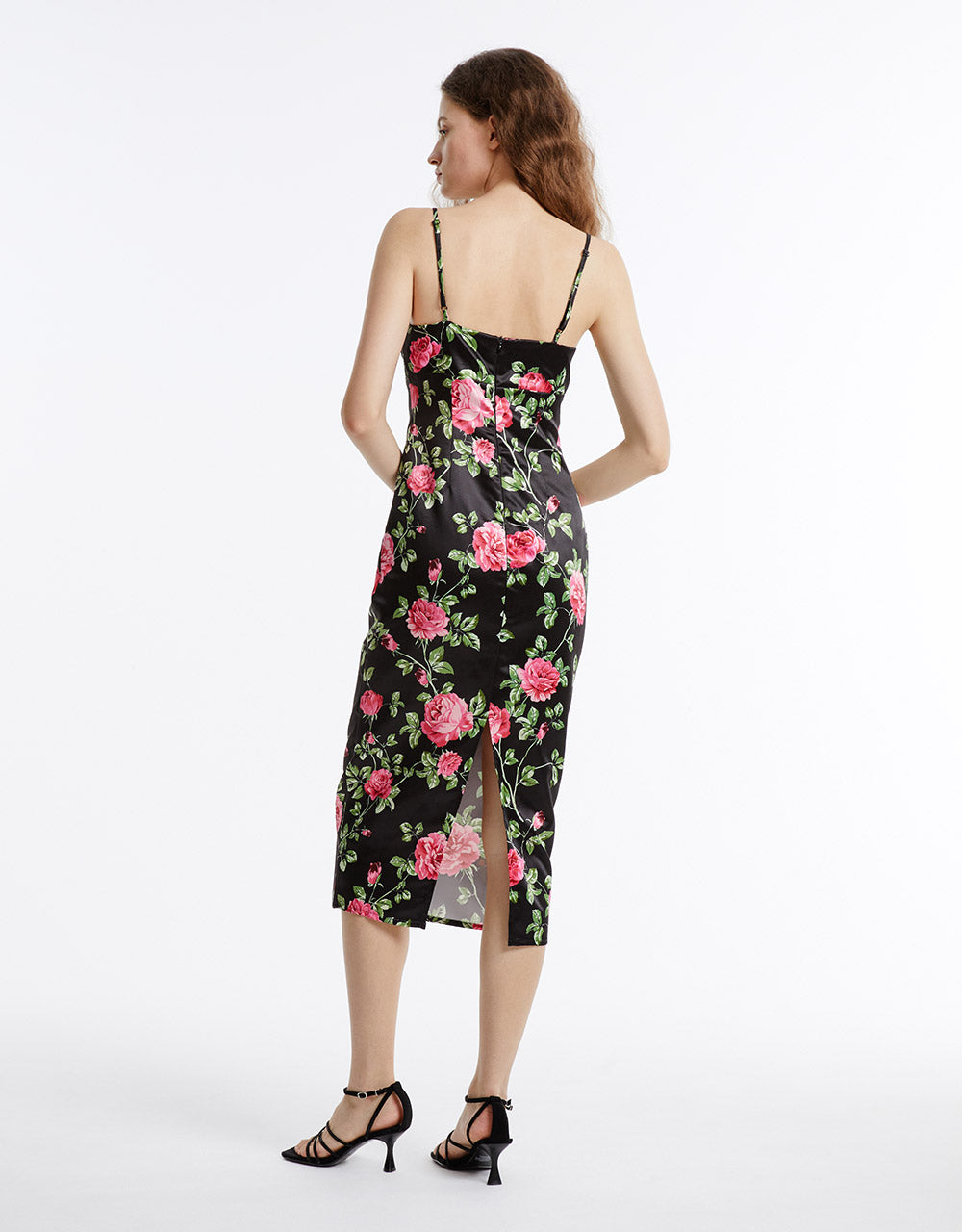 Floral Print Strappy Dress